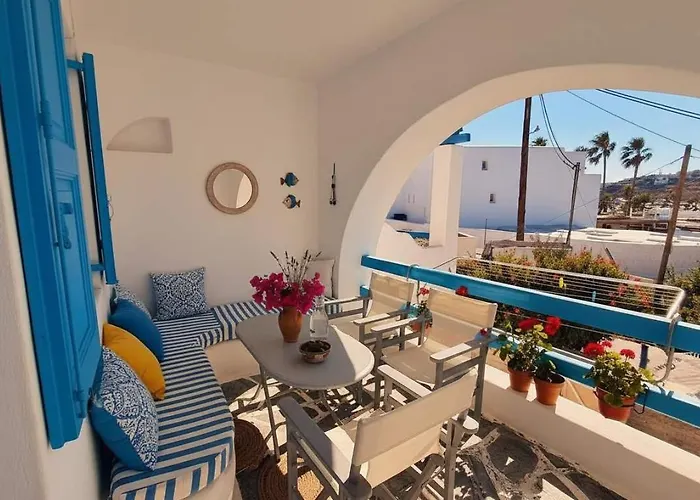 Trendy 2 Bd House W Balcony Close To * Ornos (Mykonos)