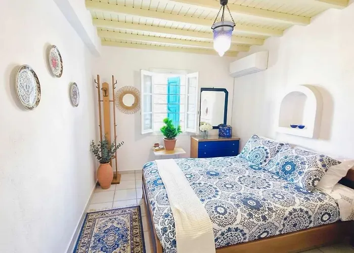 Trendy 2 Bd House W Balcony Close To Ferienhaus Ornos (Mykonos)